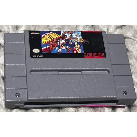 NCAA Basketball Super Nintendo Video Game 1992 Made in Japan - Picture 1 of 3